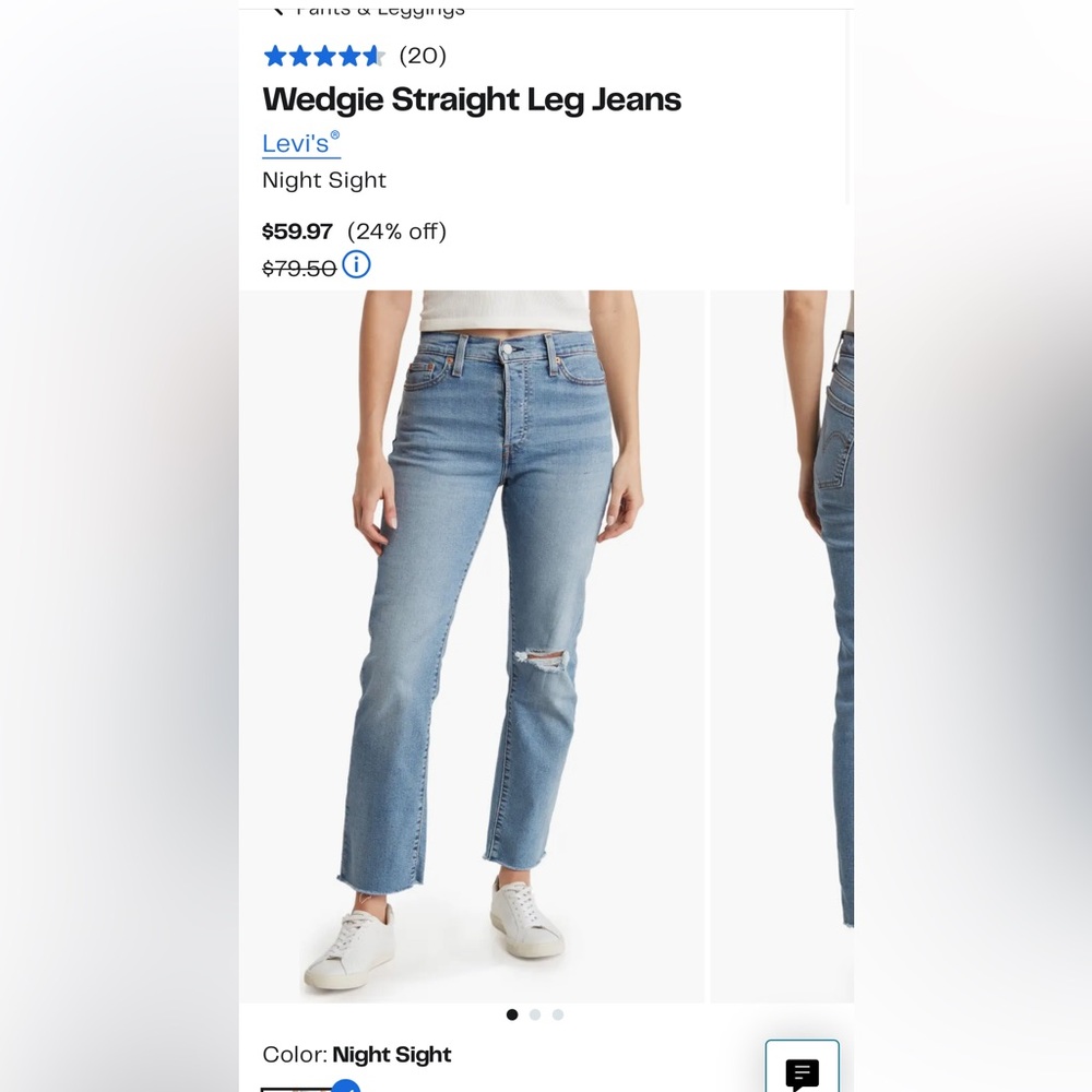 Levi’s wedgie straight like jeans